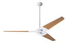 Modern Fan Co. TOR-GW-62-MP-NL-001 - Torsion Fan; Gloss White Finish; 62&#34; Maple Blades; No Light; Fan Speed Control