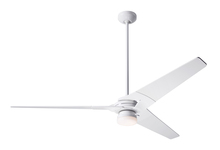 Modern Fan Co. TOR-GW-62-GY-271-002 - Torsion Fan; Gloss White Finish; 62&#34; Graywash Blades; 17W LED; Fan Speed and Light Control (3-wi
