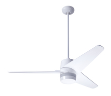 Modern Fan Co. VEL-GW-48-DK-NL-RC - Velo DC Fan; Gloss White Finish; 48&#34; Dark Blades; No Light; Handheld Remote Control