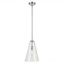 Kichler 42199CH - Everly 15.25&#34; 1-Light Cone Pendant with Clear Glass in Chrome