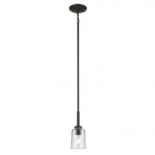 Kichler 43674OZCLR - Shailene 11.25&#34; 1-Light Mini Bell Pendant with Clear Glass in Olde Bronze