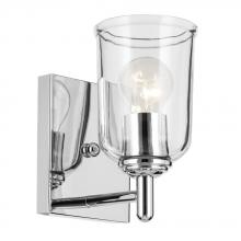 Kichler 45572CHCLR - Shailene 5&#34; 1-Light Wall Sconce with Clear Glass in Chrome