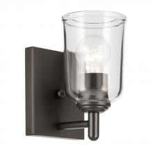 Kichler 45572OZCLR - Shailene 5&#34; 1-Light Wall Sconce with Clear Glass in Olde Bronze