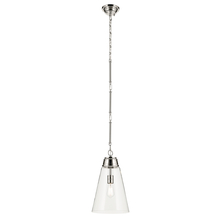 Kichler 52661PNCLR - Marsailli 19&#34; 1-Light Medium Pendant with Clear Glass in Brushed Nickel