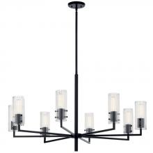 Kichler 52680BK - Velestino 40.25&#34; 8-Light Chandelier in Black
