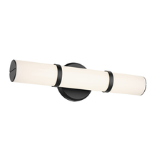 Kichler 55187BKLED - Rosh 18&#34; Bath Bar Small LED with White Glass in Black