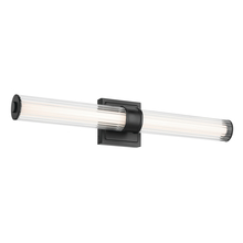 Kichler 55196BKLED - Laurene 26.5&#34; Linear Bath Bar Medium LED with Clear Fluted Glass in Black