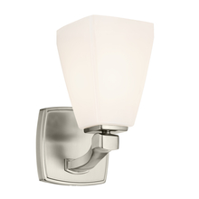 Kichler 55214NI - Marant 9.5&#34; 1-Light Wall Sconce with Opal Glass in Brushed Nickel