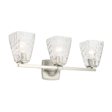 Kichler 55216NIWTR - Marant 23.75&#34; 3-Light Vanity Light with Clear Water Glass in Brushed Nickel
