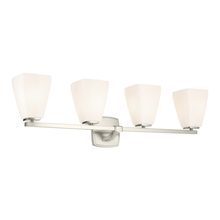 Kichler 55217NI - Marant 33.25&#34; 4-Light Vanity Light with Opal Glass in Brushed Nickel
