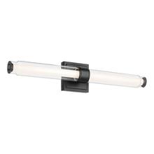Kichler 55238BKLED - Laurene 26.5&#34; Linear Bath Bar Medium LED with Clear Glass in Black