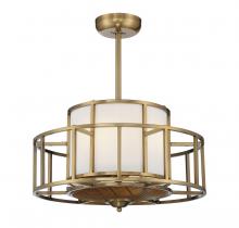 Savoy House 30-FD-126-322 - Oslo 4-Light Fan D&#39;Lier in Warm Brass