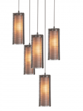 Hammerton CHB0020-09-CS-F-C01-L1 - Downtown Mesh w/Glass Square Pendant Chandelier