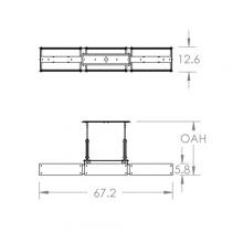Hammerton PLB0026-0D-FB-FG-001-L1 - Urban Loft Trestle Linear - 67-Inch (LED)