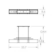 Hammerton PLB0026-0E-MB-IW-001-E2 - Urban Loft Parallel Linear - 55-Inch