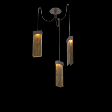 Hammerton SCB0042-03-FB-BG-C01-L3 - Parallel Glass Round 3pc Swag Multi-Pendant