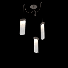Hammerton SCB0042-03-FB-CG-C01-L1 - Parallel Glass Round 3pc Swag Multi-Pendant