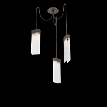 Hammerton SCB0042-03-FB-CR-C01-L1 - Parallel Glass Round 3pc Swag Multi-Pendant