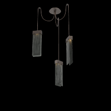 Hammerton SCB0042-03-FB-SG-C01-L3 - Parallel Glass Round 3pc Swag Multi-Pendant