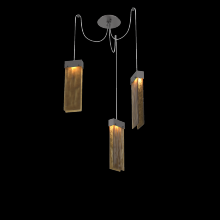Hammerton SCB0042-03-GP-BG-C01-L3 - Parallel Glass Round 3pc Swag Multi-Pendant