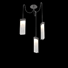 Hammerton SCB0042-03-GP-CG-C01-L3 - Parallel Glass Round 3pc Swag Multi-Pendant