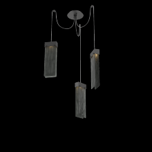 Hammerton SCB0042-03-MB-SG-C01-L1 - Parallel Glass Round 3pc Swag Multi-Pendant