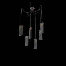 Hammerton SCB0042-06-FB-SG-C01-L1 - Parallel Glass Round 6pc Swag Multi-Pendant