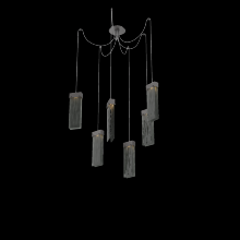 Hammerton SCB0042-06-GP-SG-C01-L3 - Parallel Glass Round 6pc Swag Multi-Pendant
