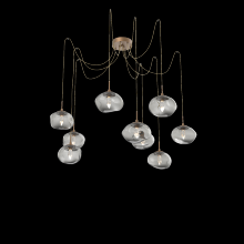 Hammerton SCB0068-09-NB-GS-C01-L1 - Nova Round 9pc Swag Multi-Pendant