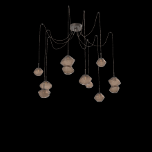 Hammerton SCB0089-09-FB-B-C01-L3 - Mesa Round 9pc Swag Multi-Pendant