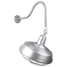 Hi-Lite MFG Co. H-QSN15118-SA-96/QSNHL-H-96/QSNSK-96/QSNWGR-18-96 - 18&#34; Gooseneck Light Warehouse Shade, QSNHL-H Arm, Swivel Knuckle & Wire Guard Accessories