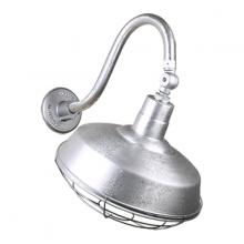 Hi-Lite MFG Co. H-QSN15118-SA-96/QSNB-42-96/QSNSK-96/QSNWGR-18-96 - 18&#34; Gooseneck Light Warehouse Shade, QSNB-42 Arm, Swivel Knuckle & Wire Guard Accessories