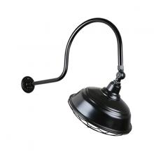 Hi-Lite MFG Co. H-QSN15117-SA-91/QSNHL-C-91/QSNSK-91/QSNWGR-17-91 - 17&#34; Gooseneck Light Warehouse Shade, QSNHL-C Arm, Swivel Knuckle & Wire Guard Accessories