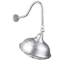 Hi-Lite MFG Co. H-QSN15117-SA-96/QSNHL-H-96/QSNSK-96/QSNWGR-17-96 - 17&#34; Gooseneck Light Warehouse Shade, QSNHL-H Arm, Swivel Knuckle & Wire Guard Accessories