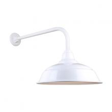Hi-Lite MFG Co. H-QSN15117-SA-93/QSNB-13-93 - 17&#34; Gooseneck Light Warehouse Shade, QSNB-13 Arm