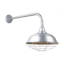 Hi-Lite MFG Co. H-QSN15117-SA-96/QSNB-13-96/QSNWGR-17-96 - 17&#34; Gooseneck Light Warehouse Shade, QSNB-13 Arm, Wire Guard Accessory
