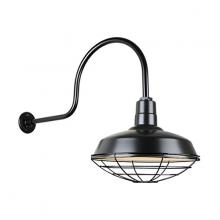 Hi-Lite MFG Co. H-QSN15116-SA-91/QSNHL-C-91/QSNWGR-16-91 - 16&#34; Gooseneck Light Warehouse Shade, QSNHL-C Arm, Wire Guard Accessory