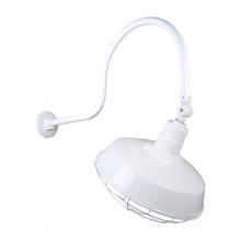 Hi-Lite MFG Co. H-QSN15116-SA-93/QSNHL-C-93/QSNSK-93/QSNWGR-16-93 - 16&#34; Gooseneck Light Warehouse Shade, QSNHL-C Arm, Swivel Knuckle & Wire Guard Accessories