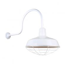 Hi-Lite MFG Co. H-QSN15116-SA-93/QSNHL-C-93/QSNWGR-16-93 - 16&#34; Gooseneck Light Warehouse Shade, QSNHL-C Arm, Wire Guard Accessory