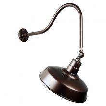 Hi-Lite MFG Co. H-QSN15118-SA-145/QSNHL-H-145/QSNSK-145 - 18&#34; Gooseneck Light Warehouse Shade, QSNHL-H Arm, Swivel Knuckle Accessory