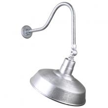 Hi-Lite MFG Co. H-QSN15114-SA-96/QSNHL-H-96/QSNSK-96 - 14&#34; Gooseneck Light Warehouse Shade, QSNHL-H Arm, Swivel Knuckle Accessory