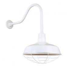 Hi-Lite MFG Co. H-QSN15116-SA-93/QSNHL-H-93/QSNWGR-16-93 - 16&#34; Gooseneck Light Warehouse Shade, QSNHL-H Arm, Wire Guard Accessory