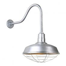 Hi-Lite MFG Co. H-QSN15114-SA-96/QSNHL-H-96/QSNWGR-14-96 - 14&#34; Gooseneck Light Warehouse Shade, QSNHL-H Arm, Wire Guard Accessory