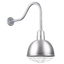 Hi-Lite MFG Co. H-QSN16110-SA-96/QSNHL-H-96/QSNWGR-10-96 - 10&#34; Gooseneck Light Deep Bowl Shade, QSNHL-H Arm, Wire Guard Accessory