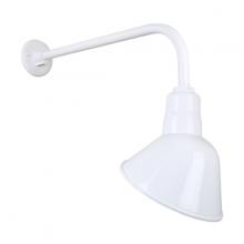 Hi-Lite MFG Co. H-QSN18110-SA-93/QSNB-13-93 - 10&#34; Gooseneck Light Angle Shade, QSNB-13 Arm