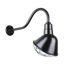 Hi-Lite MFG Co. H-QSN18112-SA-91/QSNHL-A-91/QSNWGR-12-91 - 12&#34; Gooseneck Light Angle Shade, QSNHL-A Arm, Wire Guard Accessory