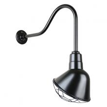 Hi-Lite MFG Co. H-QSN18110-SA-91/QSNHL-H-91/QSNWGR-10-91 - 10&#34; Gooseneck Light Angle Shade, QSNHL-H Arm, Wire Guard Accessory