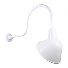 Hi-Lite MFG Co. H-QSN18112-SA-93/QSNHL-C-93 - 12&#34; Gooseneck Light Angle Shade, QSNHL-C Arm