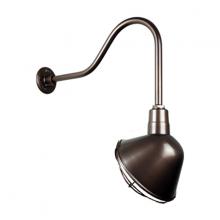 Hi-Lite MFG Co. H-QSN18110-SA-145/QSNHL-H-145/QSNWGR-10-145 - 10&#34; Gooseneck Light Angle Shade, QSNHL-H Arm, Wire Guard Accessory