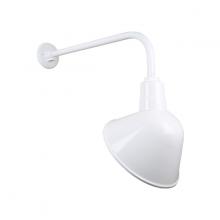 Hi-Lite MFG Co. H-QSN18112-SA-93/QSNB-13-93 - 12&#34; Gooseneck Light Angle Shade, QSNB-13 Arm